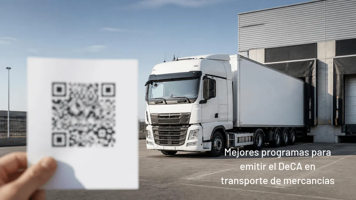 Portada del artículo: Mejores programas para emitir el DeCA en transporte de mercancías